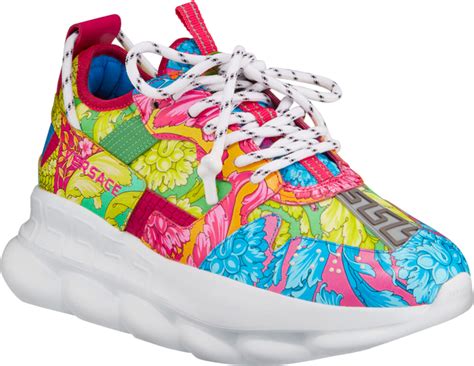 colorful versace sneakers